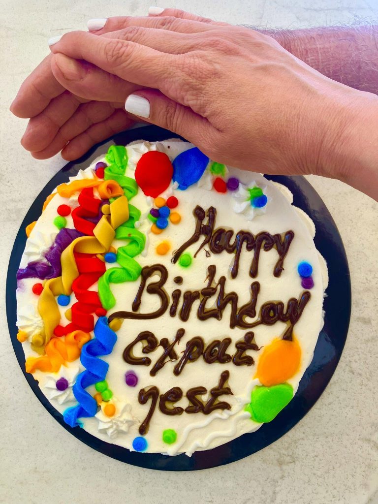 happy birthday cake expat nest